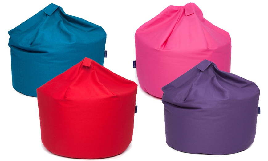 Image 1: Brightly-Coloured Cotton Bean Bag