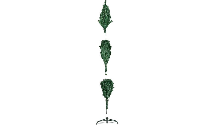 Image 4: Alivio Natural Looking Artificial Christmas Tree With Metal Stand 