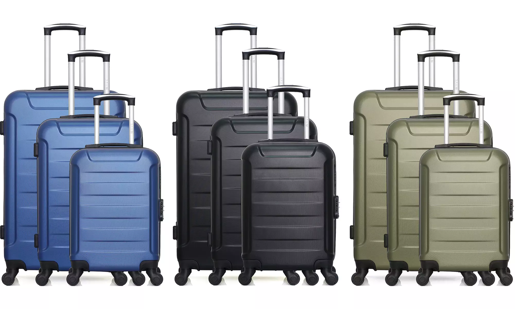 Lot de 3 valises de la marque Wave, coloris au choix - Primary Image