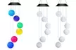 Carillons éoliens de six boules LED suspendues en forme de S, fonctionnement à énergie solaire - Image 3