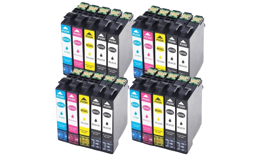 Image 3: 5 Pack of 603 XL Compatible Cartridges for EPSON 603 XL Printer 