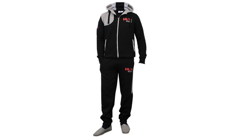 Image 21: Men's Two-Piece Tracksuit Set