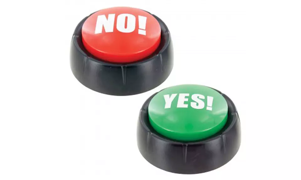 Yes and No Sound Button Set (2-Piece) - Primary Image