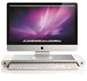 1 o 2 supporti space bar da scrivania con 4 porte USB per ricarica dispositivi opzionale con cavi