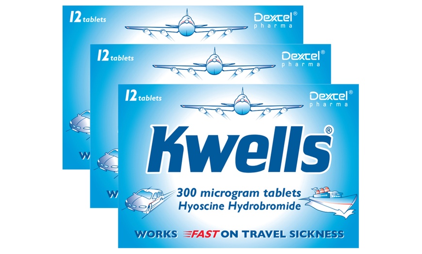 Image 3: Up to 12 Kwells 300 mcg Tablets for Nausea and Travel Sickness