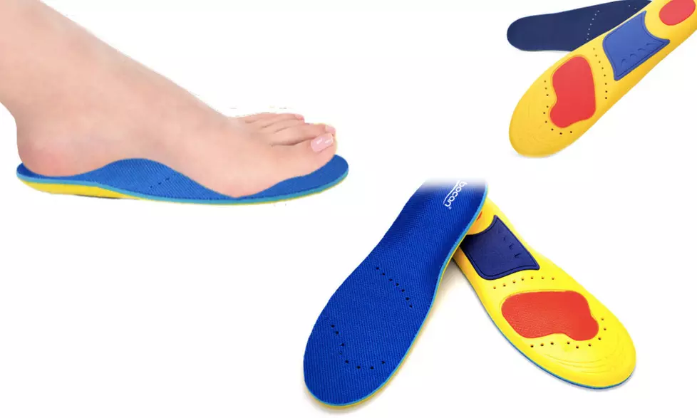 Memory-Foam Shock Absorption Orthopedic Shoe Insole Pads (2 Pairs) - Primary Image