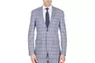 Gino Vitale Men's Window Pane Slim Fit Suits (2-Piece) - Second Medium
