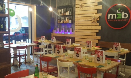 Menu pizza Gourmet con antipasto, dolce e bevanda a scelta al Meburger (sconto fino a 33%)