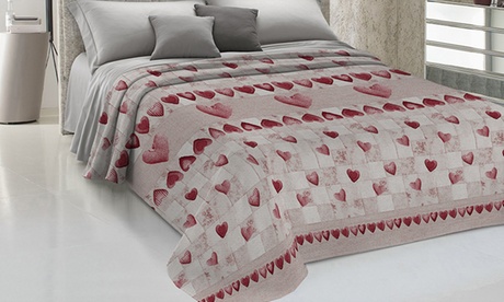 Copriletto in piquet di cotone Patchwork, disponibile in 2 dimensioni e vari colori