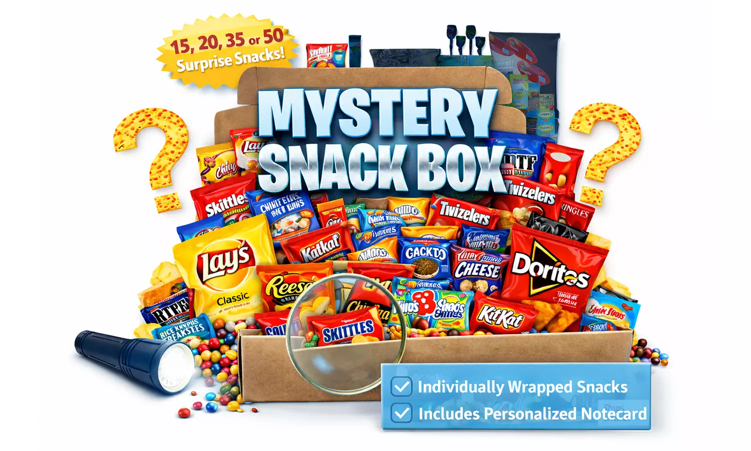 Mystery Snack Box - Surprise Snack & Candy Unboxing Gift