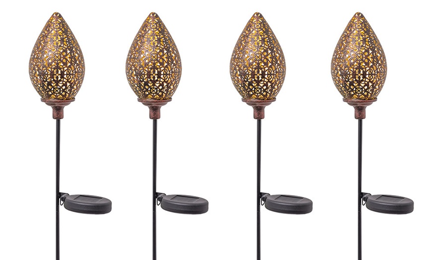 Image 6: One, Two or Four Teardrop Solar Garden Lights