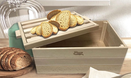 Portapane e tagliere in legno