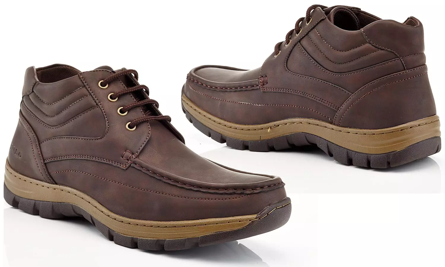 Solo Men's Lace Nu-bock Suede Casual Comfort Boots - Image 3