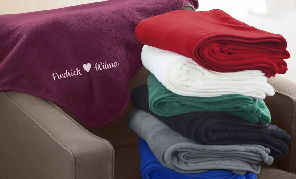 One or Two Personalized 50"x60" Plush Blankets (Up to 47% Off) - Primary Image
