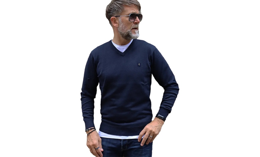 Image 9: Gabicci Mens Knitted V-Neck Jumper
