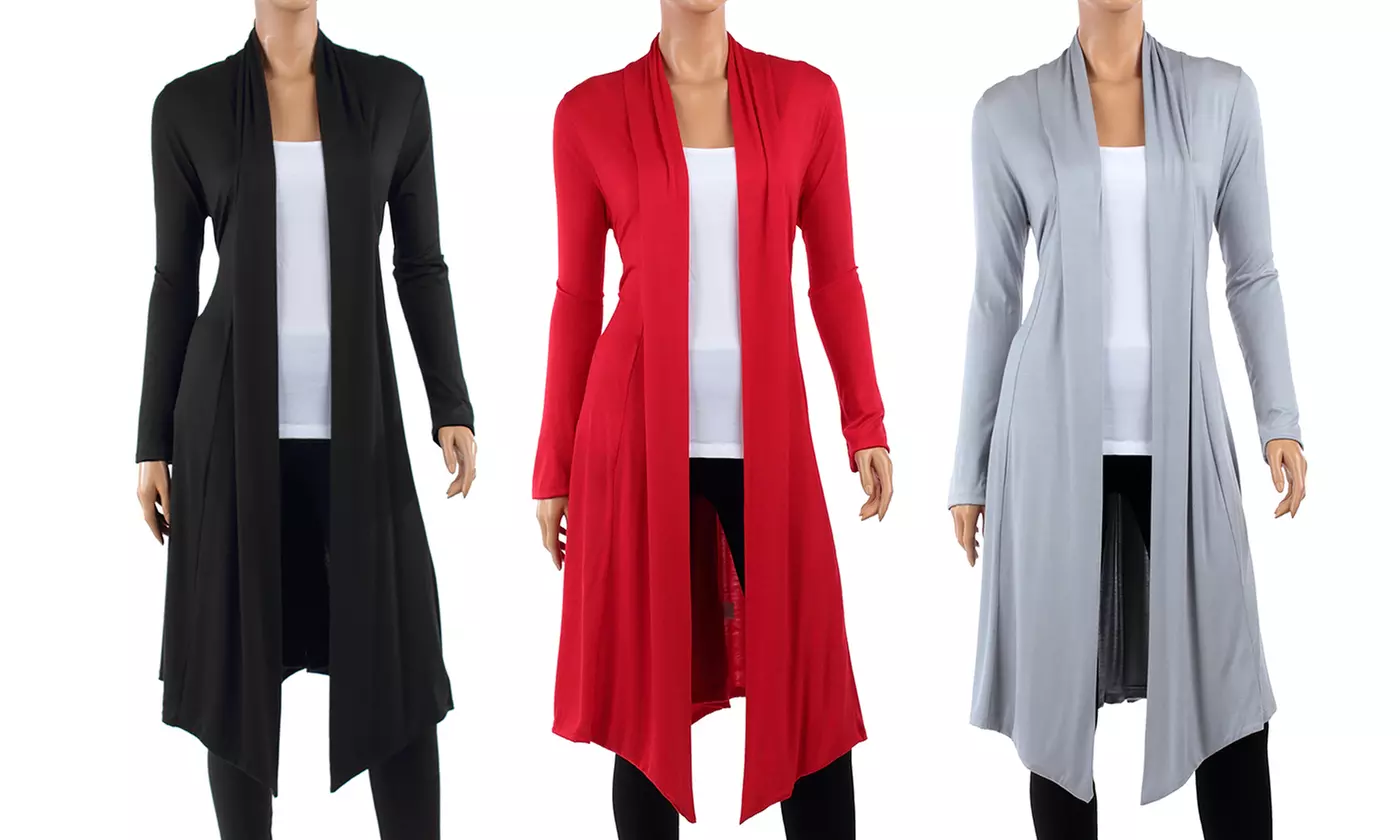 Women's Long Lightweight Cardigan - Primary Image