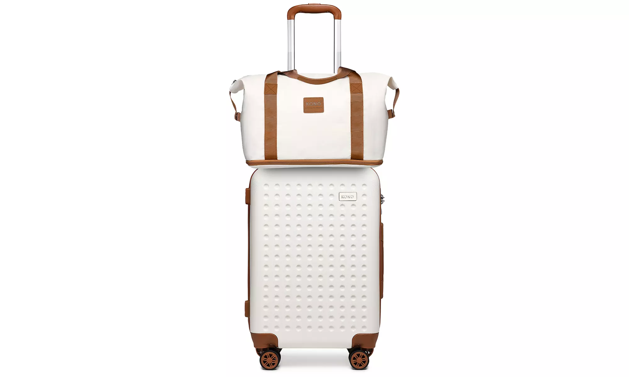 Reisekoffer bzw. Reisekoffer-Set mit Reisetasche und Kulturbeutel