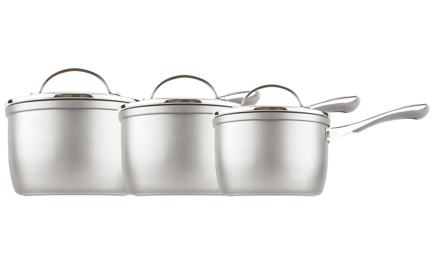 Image 2: Prestige Prism Saucepan Set