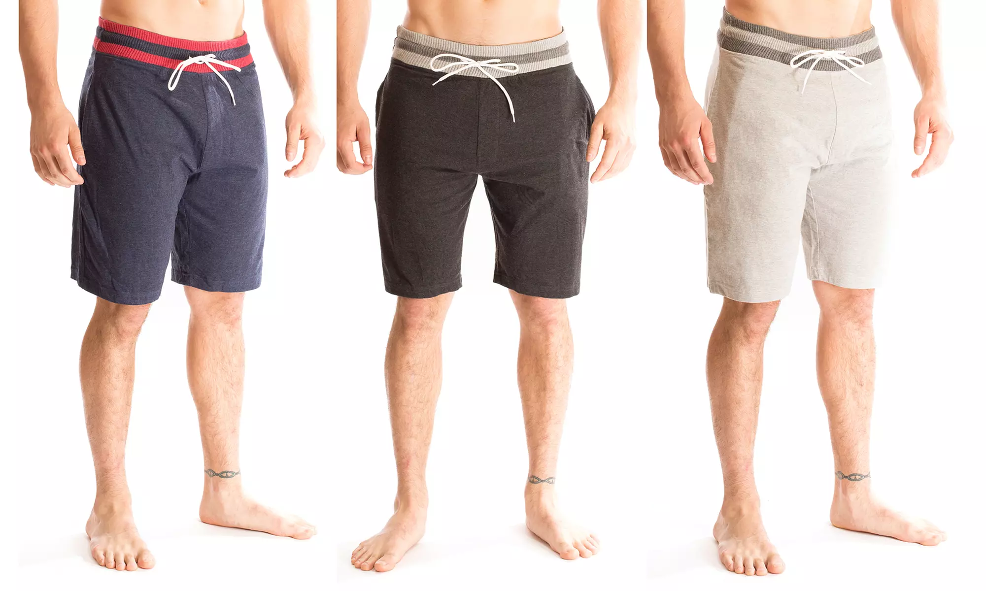 Bottoms Out Men's Sleep and Lounge Shorts (3 Pack) (Size L) - Second Medium
