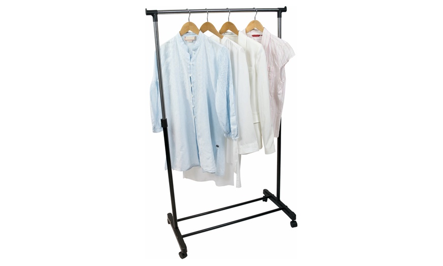 Image 2: Single or Double Clothing Rail