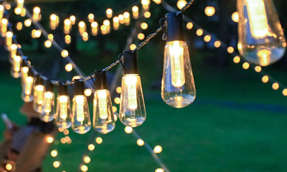 20 or 40 LED Bulbs Solar String Lights