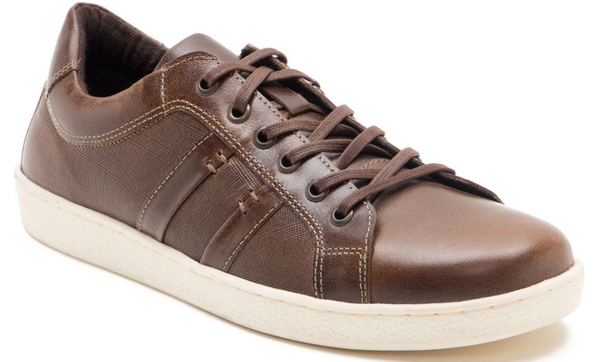 Image 7: Men's Casual Leather Trainers