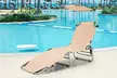 Costway Foldable Lounge Chair Outdoor Adjustable Beach Patio Pool Recliner - Second Medium