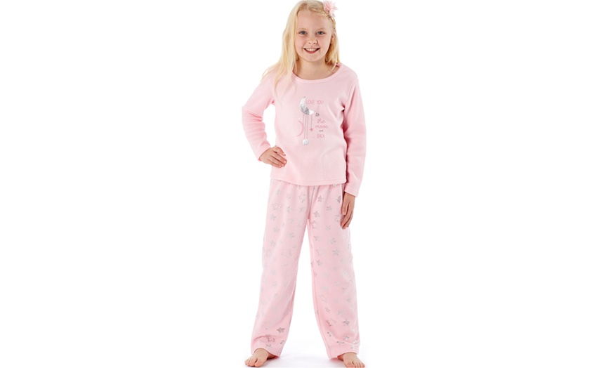 Image 4: Girls' Fleece PJ Set