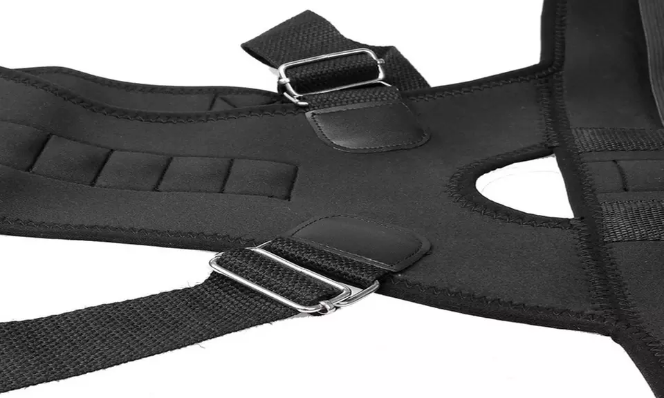 Geradehalter mit Lendenunterstützung zur Haltungskorrektur von Rücken und Schulter mit 6 Bio-Magneten - Second Medium