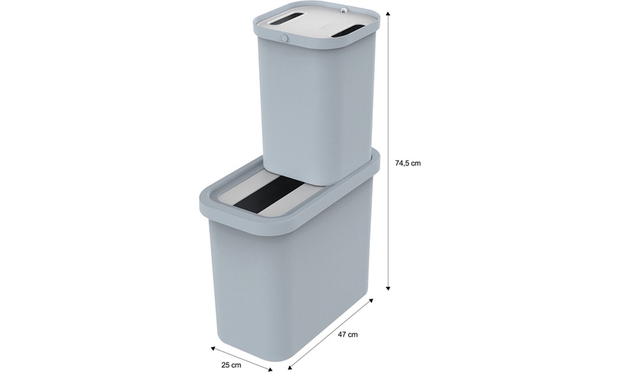 Image 9: Recycling Caddy Stackable Bins