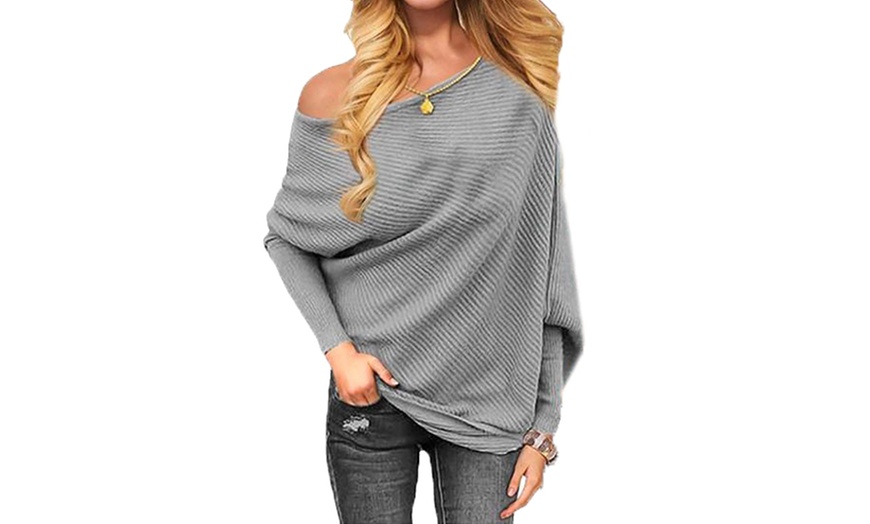 Image 6: Knitted Off Shoulder Top