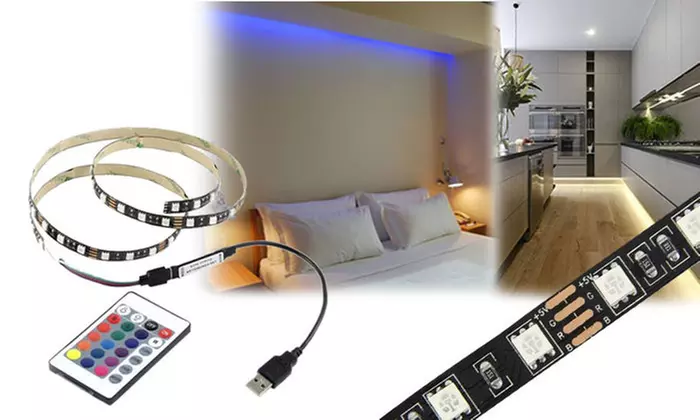 USB-Hintergrundbeleuchtung für Fernseher 1, 2, 3, oder 5 m inkl. Versand - Primary Image