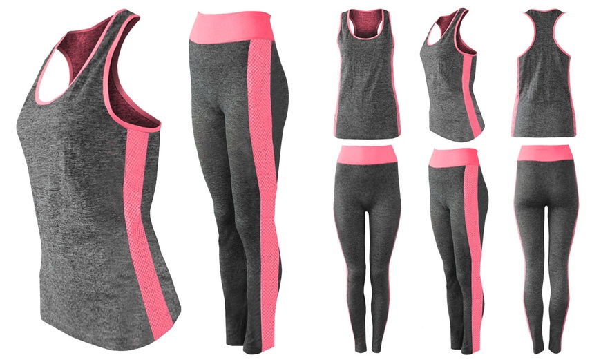 Image 7: Two-Piece Stripe Activewear