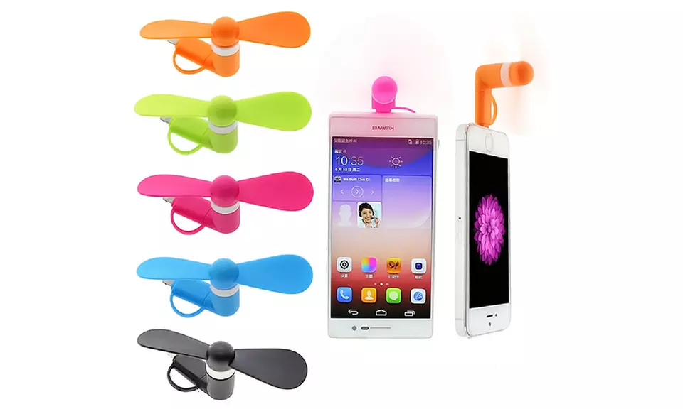 Mobile Fan Attachment for Smartphones (2-Pack) - Primary Image
