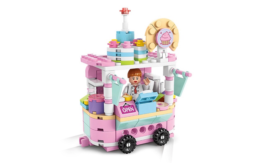 Image 4: Mini Food Car Building Blocks Collection