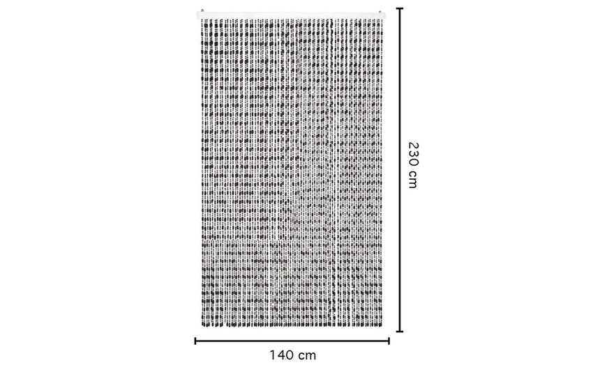 Image 13: Tenda con perline antimosche per porta-finestra
