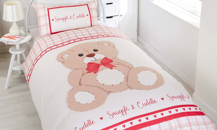 Image 7: Kids' Teddy Bear Duvet Set