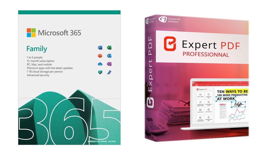 Image 2: One-Year Microsoft 365 with Expert PDF Pro 15