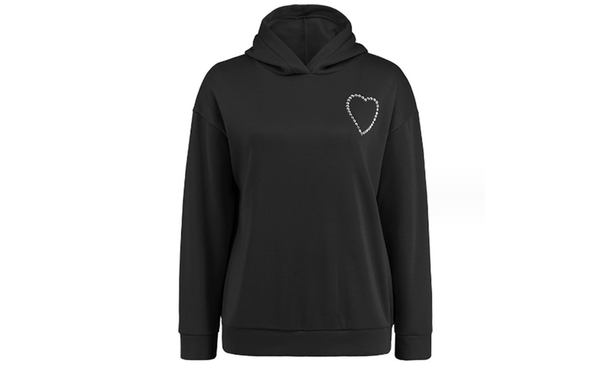 Image 5: Women's Hoodie with Cut-Out Heart