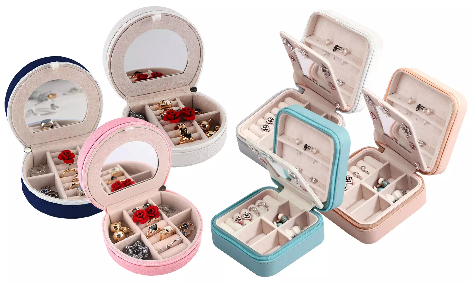 Mini Travel Jewelry Case & Organizer - Primary Image