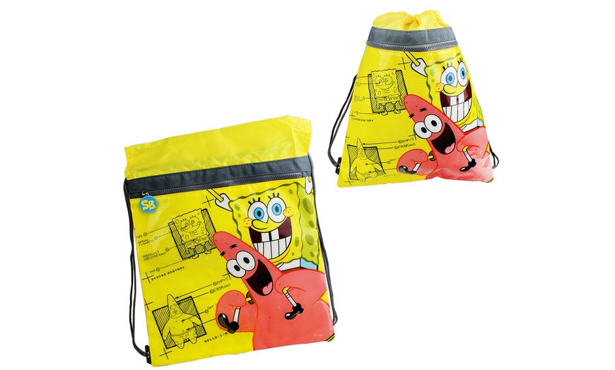 Image 7: Spongebob Backpack Set