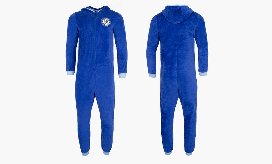 Image 3: Football Fleece Bodysuit
