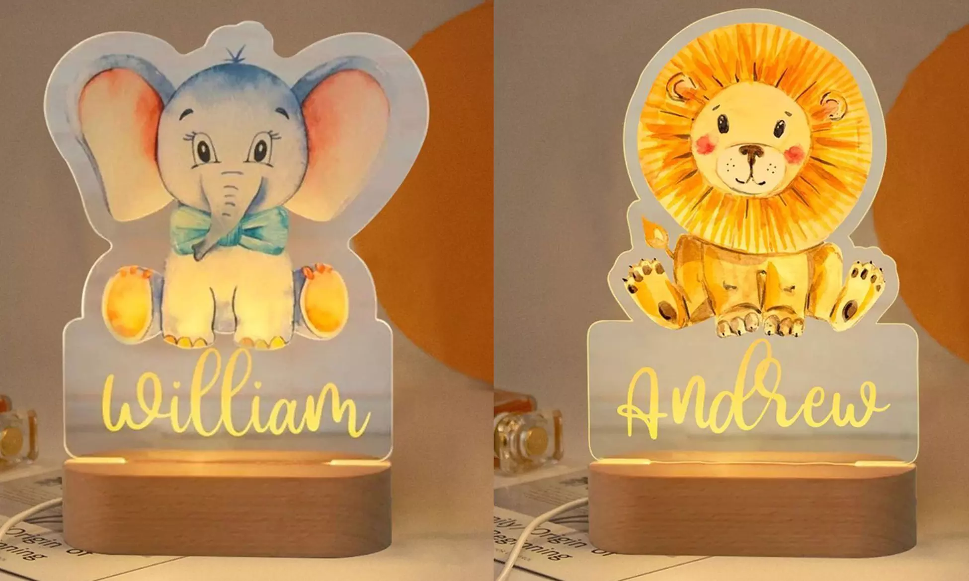 Personalisierbares Kinder-Nachtlicht