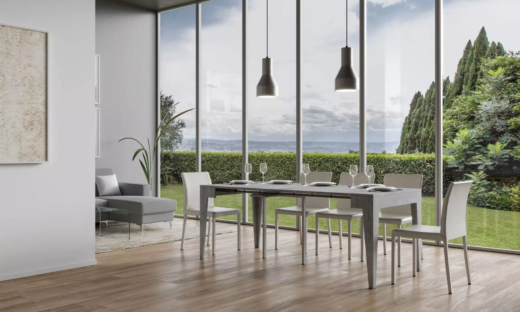 Table console à rallonge "Isotta"