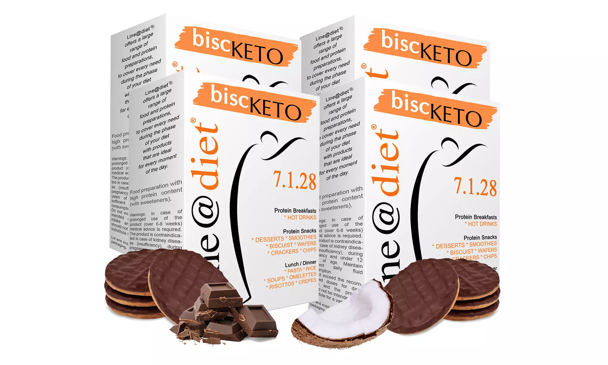 1, 2 o 4 confezioni di biscotti proteici Lineadiet