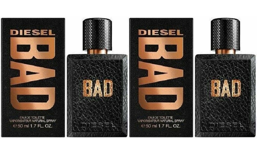 Image 5: One or Two Bottles of Diesel Bad EDT for Him 35ml, 50ml or 100ml