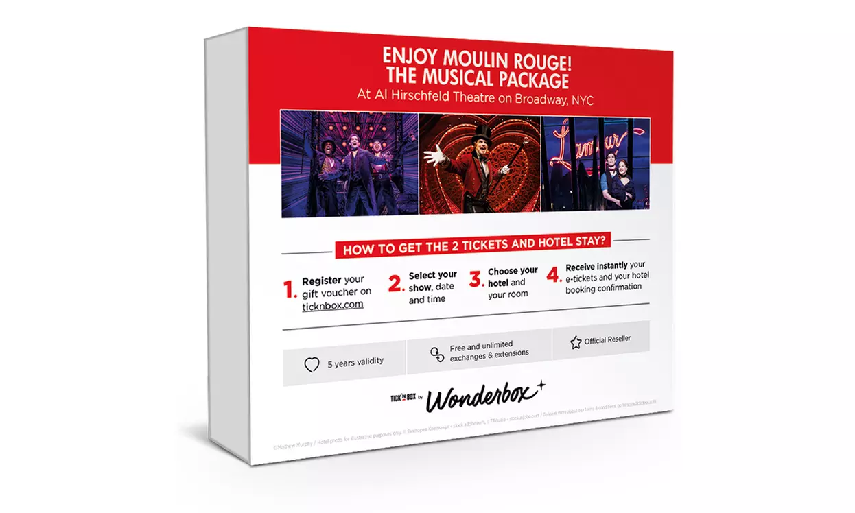 Two Tickets to Moulin Rouge on Broadway with Optional One Hotel Night in NYC  - Second Medium