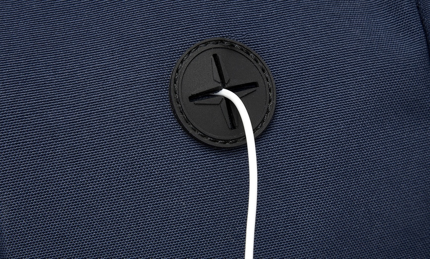 Image 12: Kono 20L Cabin Backpack with Red Trim for 15.6” Laptop Travel Daypack