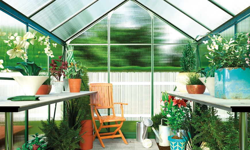 Image 8: Garden Grow Aluminium Frame Greenhouse in a Choice of Size and Colour