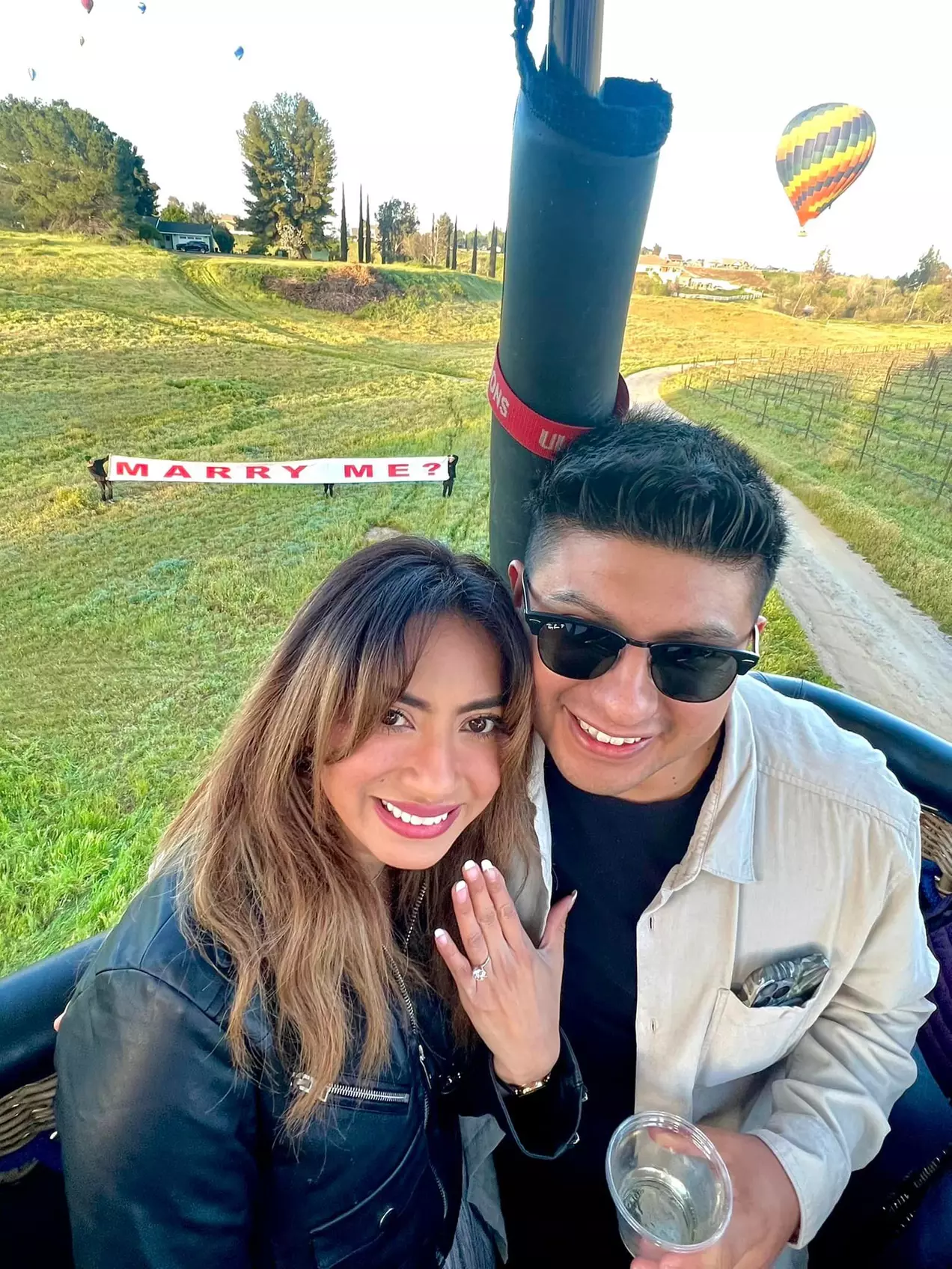 Romantic Hot Air Balloon Ride with Champagne Experience